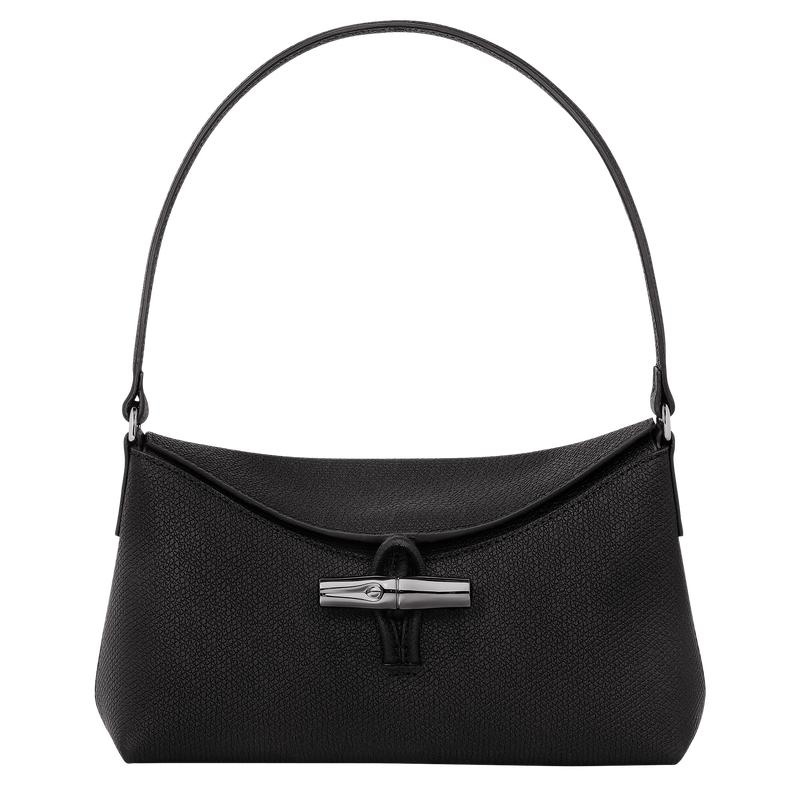 Women\'s Longchamp Roseau S Hobo Bags Black | GOSVP-5498