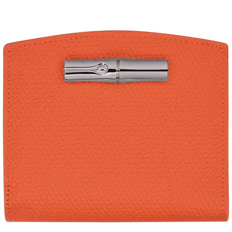 Women\'s Longchamp Roseau Wallets Orange | QEHWT-8172