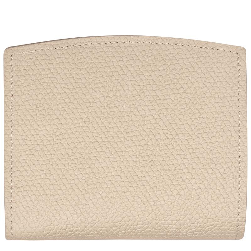 Women's Longchamp Roseau Wallets Paper White | MURJG-0298