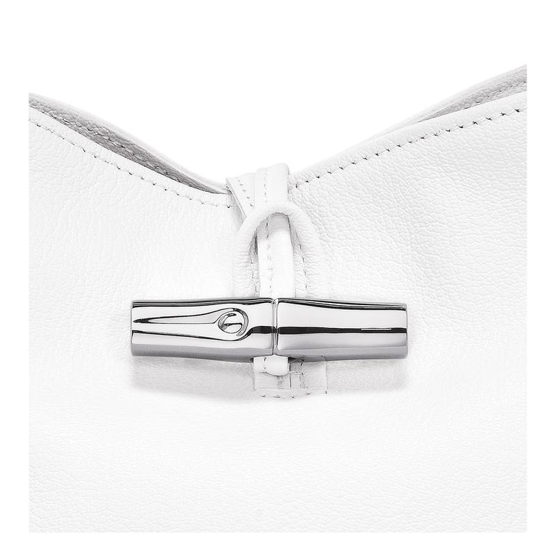 Women's Longchamp Roseau XS Bucket Bag White | OZLEQ-0451