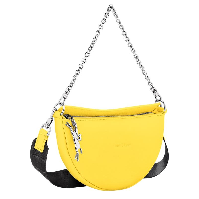 Women's Longchamp Smile S Crossbody Bags Yellow | YVBSO-2586