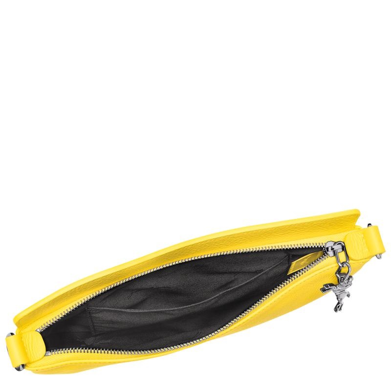 Women's Longchamp Smile S Crossbody Bags Yellow | YVBSO-2586