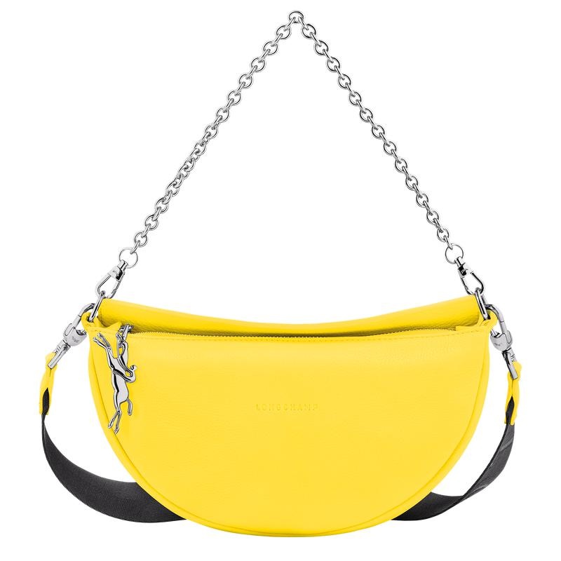 Women\'s Longchamp Smile S Crossbody Bags Yellow | YVBSO-2586