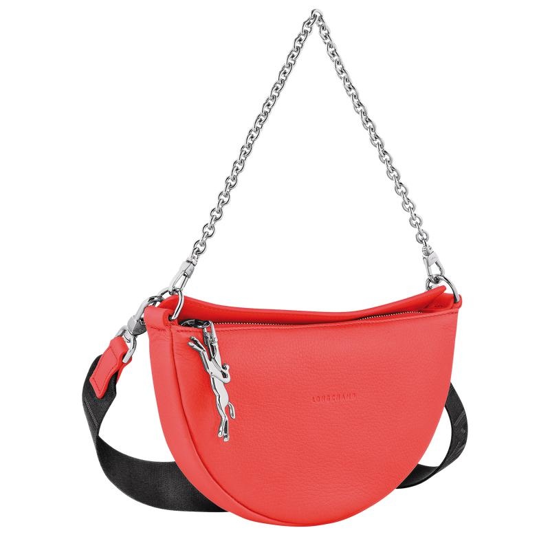 Women's Longchamp Smile S Crossbody Bags Strawberry Red | GIQRX-6152