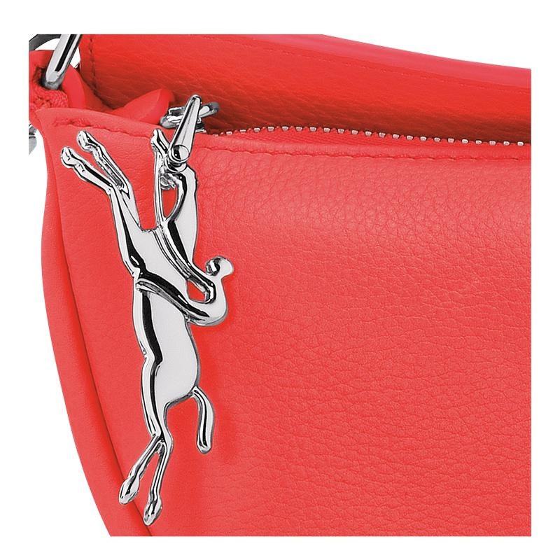 Women's Longchamp Smile S Crossbody Bags Strawberry Red | GIQRX-6152