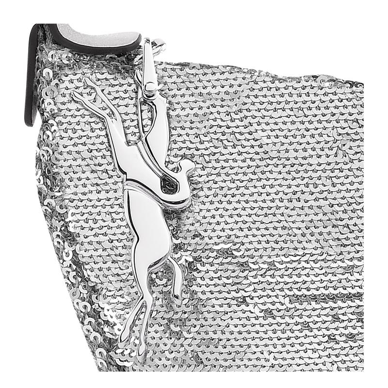 Women's Longchamp Smile S Crossbody Bags Silver | HCPNF-7854