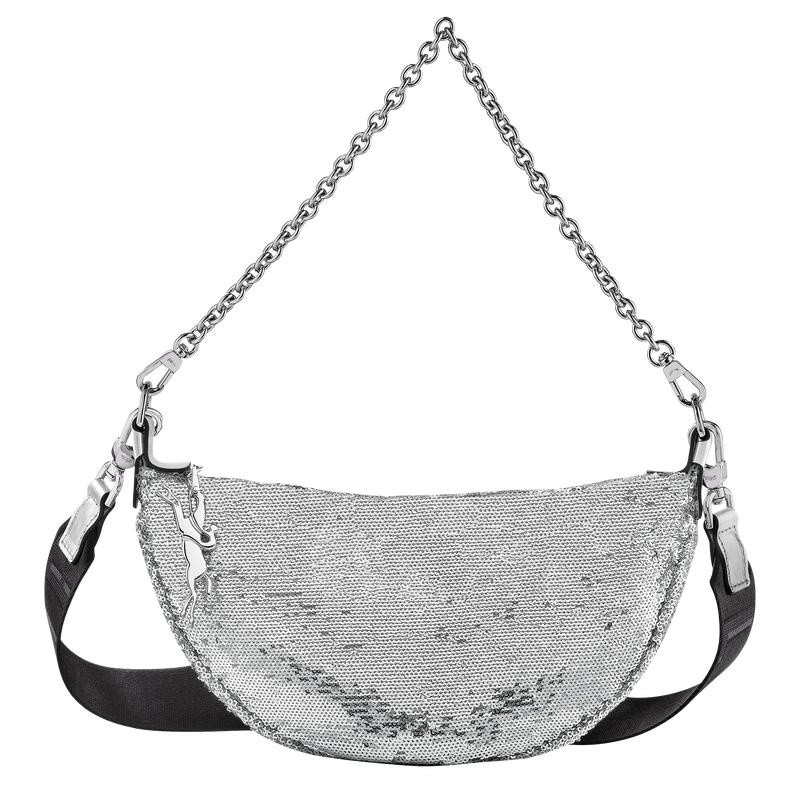 Women\'s Longchamp Smile S Crossbody Bags Silver | HCPNF-7854