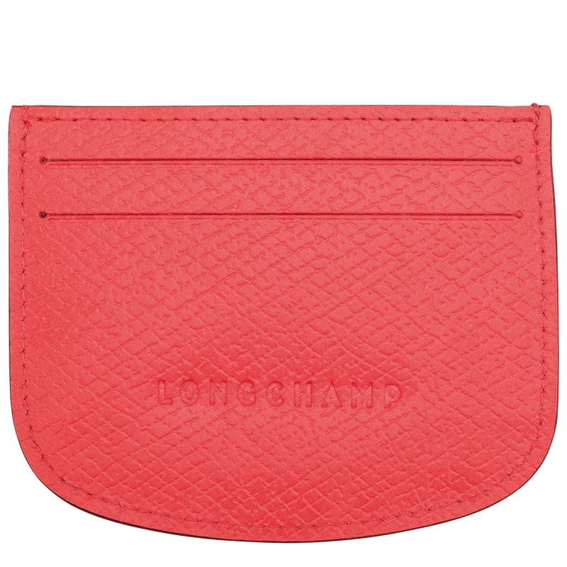 Women's Longchamp Épure Cardholders Strawberry Red | GFJEA-2091