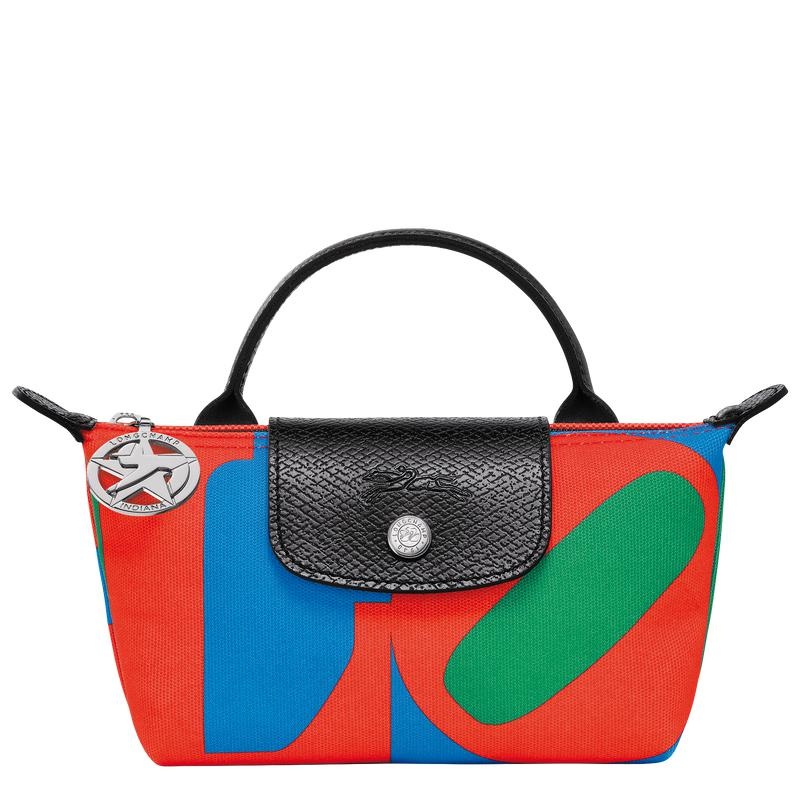 Women\'s Longchamp x Robert Indiana Pouches Red/Navy | RCAWX-8310