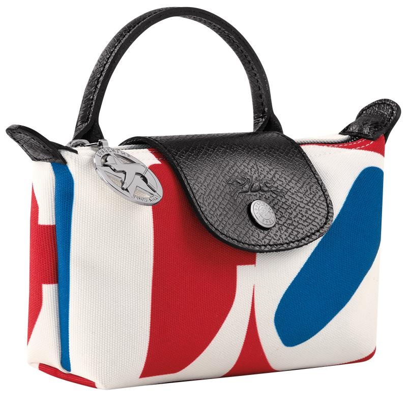 Women's Longchamp x Robert Indiana Pouches White | ALUKF-3469