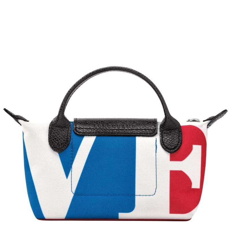 Women's Longchamp x Robert Indiana Pouches White | ALUKF-3469