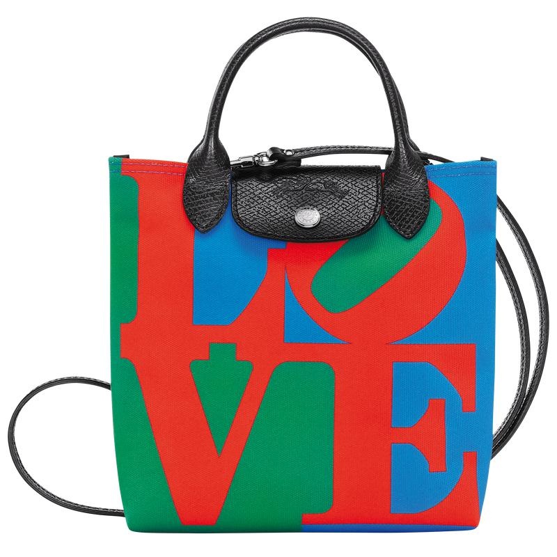 Women\'s Longchamp x Robert Indiana XS Crossbody Bags Red/Navy | BARGZ-4018